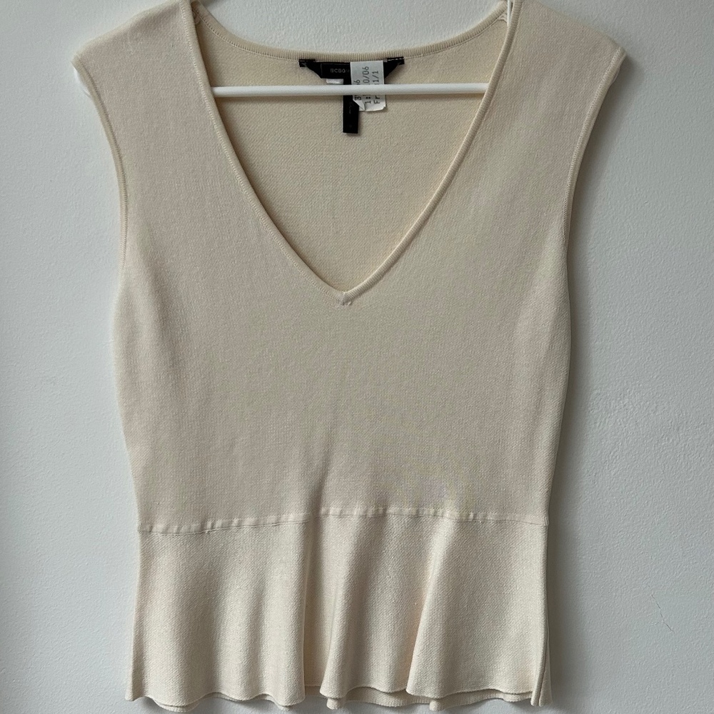 Peplum knit top